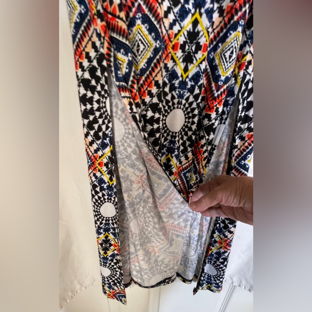 Charlotte Russe Colorful Geometric Maxi Skirt - Picture 3 of 5